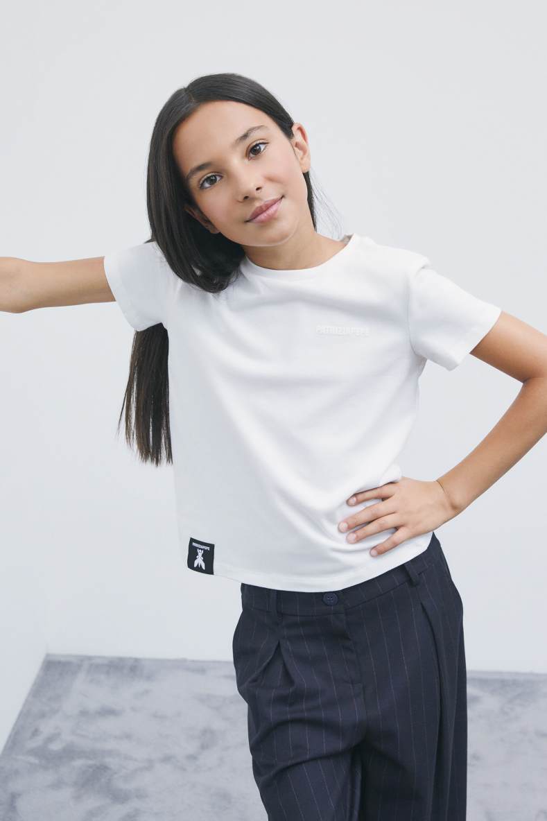 Cotton T-shirt, White, Patrizia Pepe