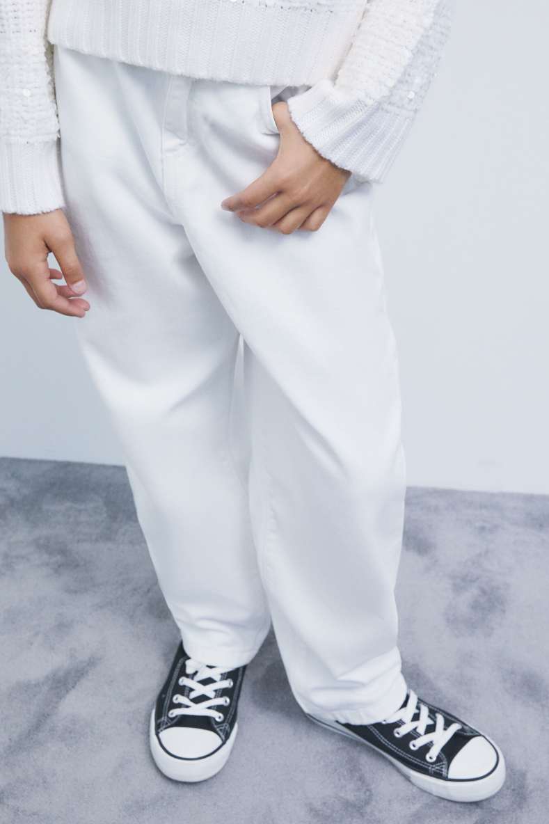 Cotton balloon jeans, White, Patrizia Pepe