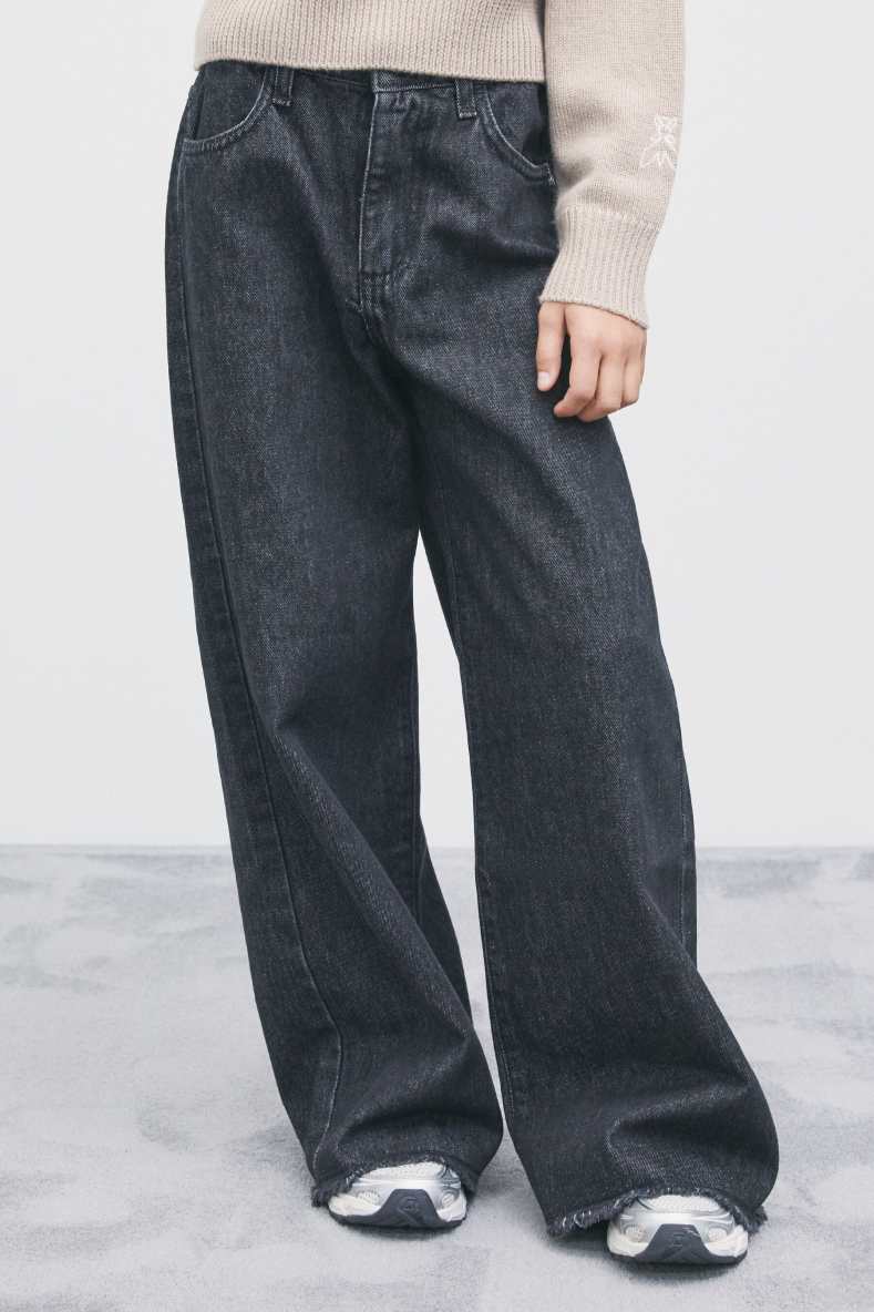 Wide-leg jeans, Black, Patrizia Pepe