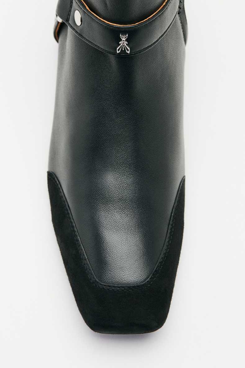 My SKIN nappa ankle boots, Black/Silver, Patrizia Pepe