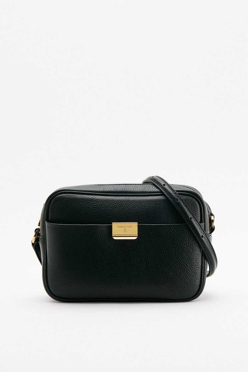 All Day leather crossbody bag, Black, Patrizia Pepe