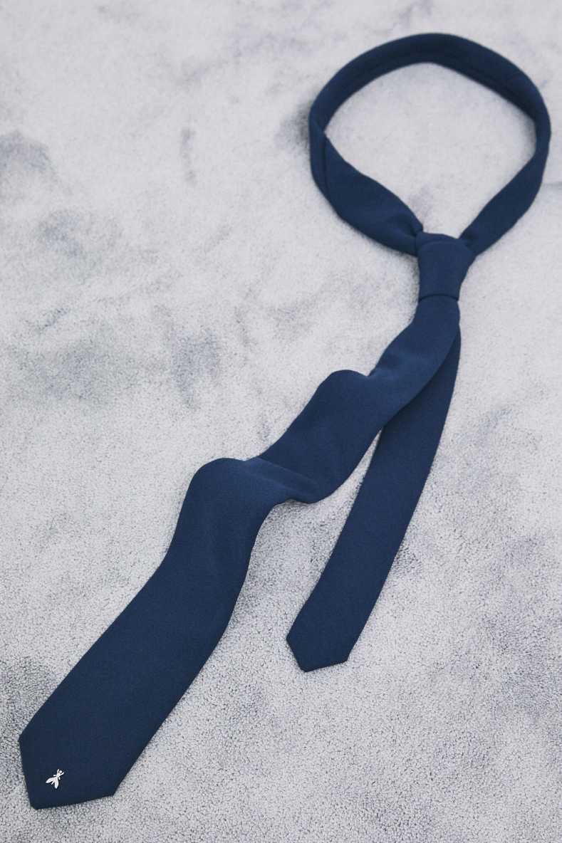 Cr&ecirc;pe tie, Blue, Patrizia Pepe