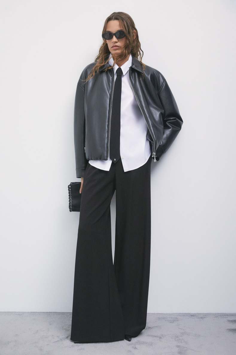 Cr&ecirc;pe tie, Black, Patrizia Pepe
