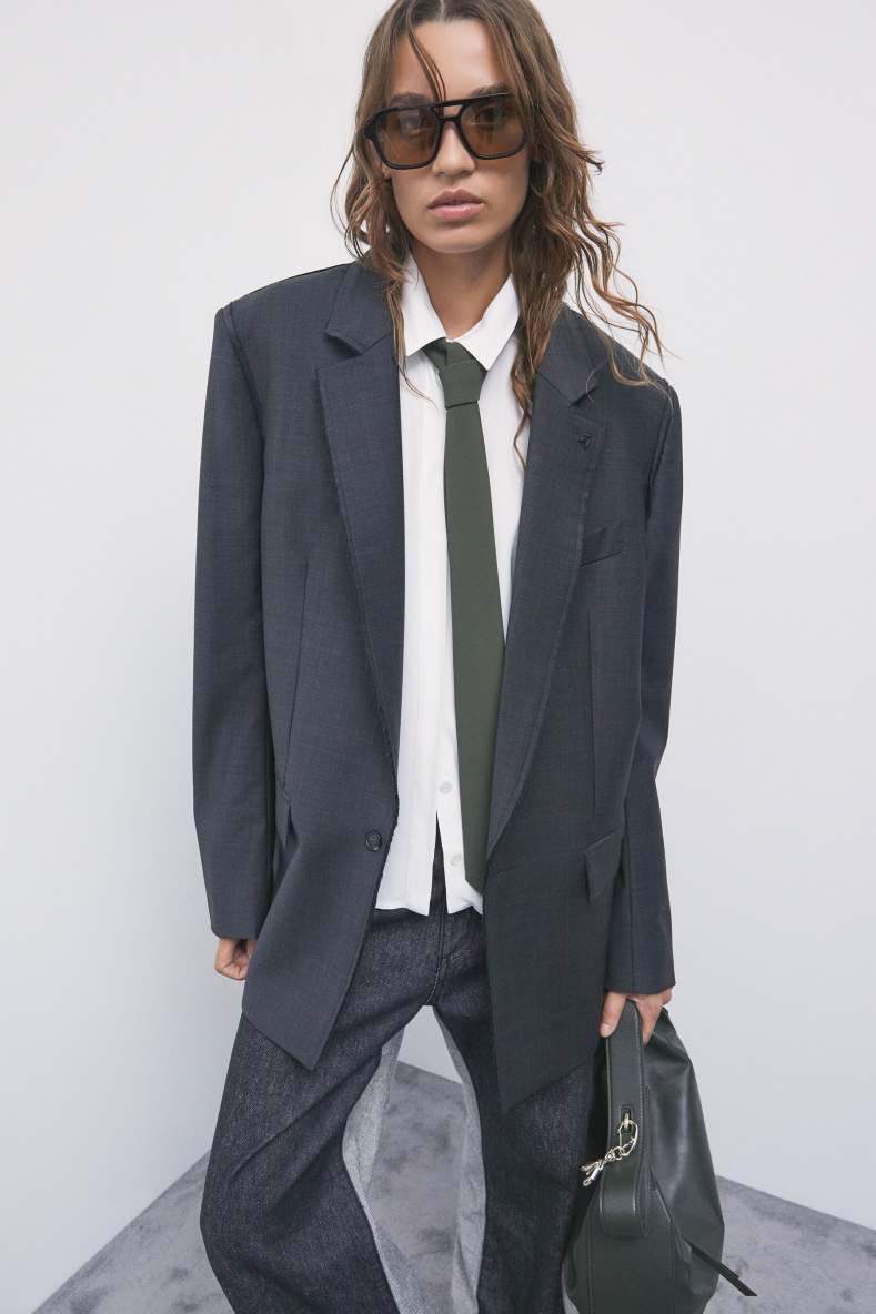 Cr&ecirc;pe tie, Green, Patrizia Pepe