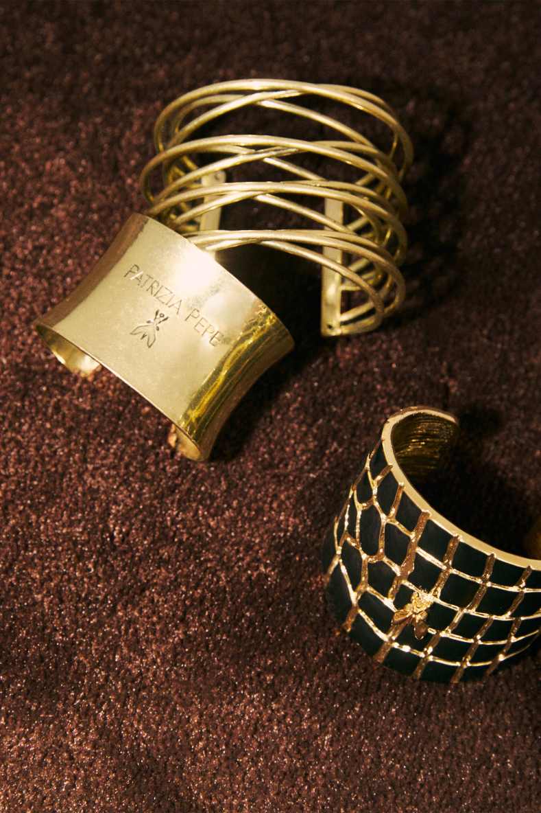 Smooth brass bangle, Gold, Patrizia Pepe