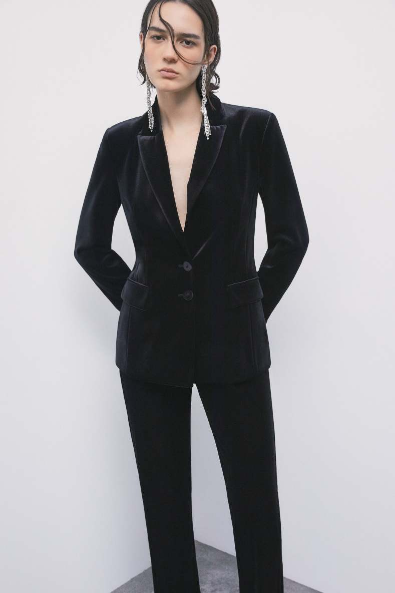 Velvet Jacket, Black, Patrizia Pepe