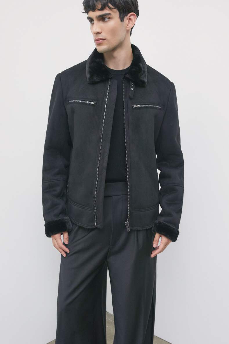 Veste matelass&eacute;e avec col souple, Noir, Patrizia Pepe