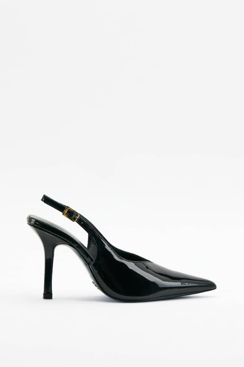 Slingback, Black, Patrizia Pepe