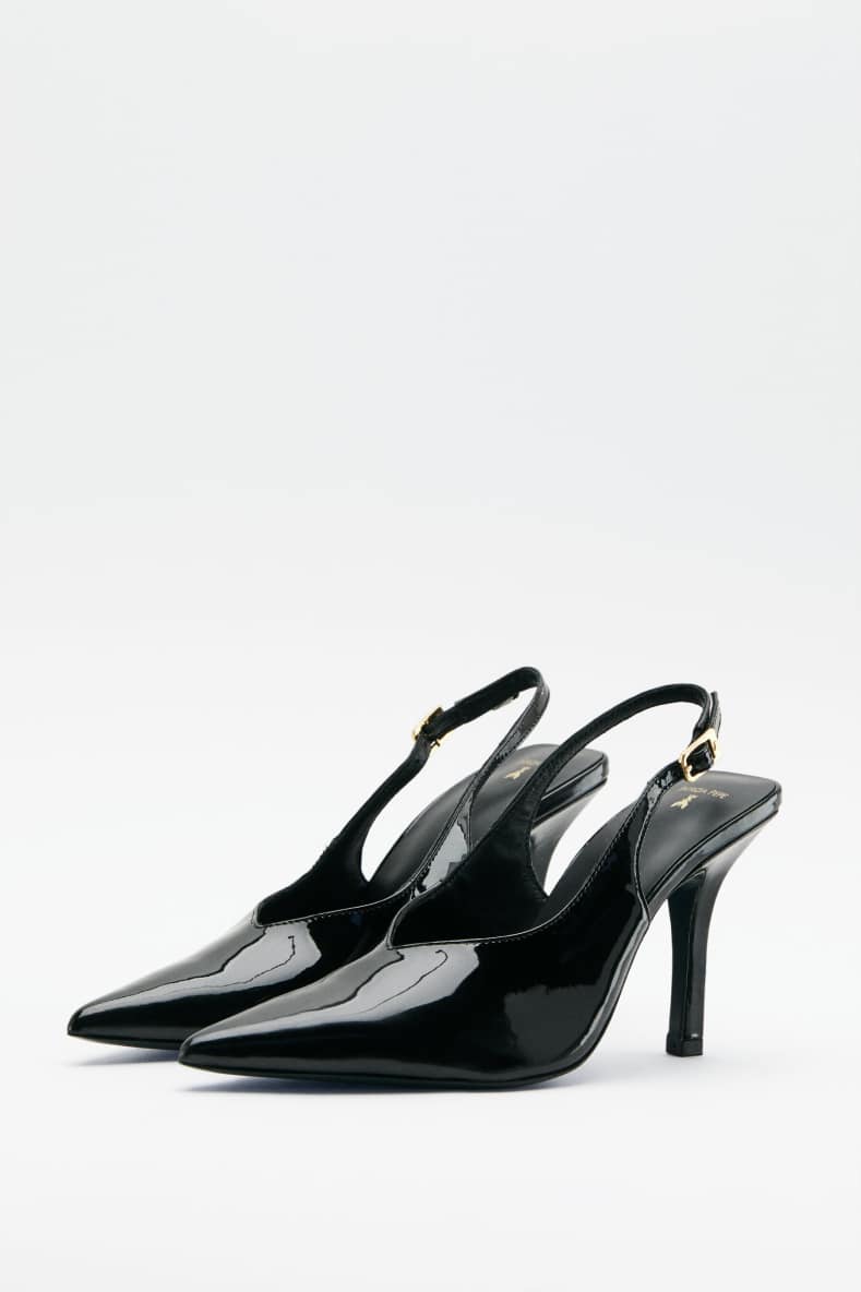 Slingback, Black, Patrizia Pepe