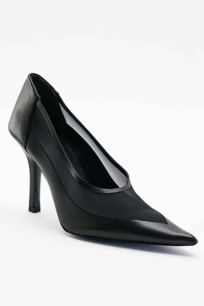 &ldquo;Vedo Non Vedo&rdquo; Minimal Shape pumps, Black, Patrizia Pepe