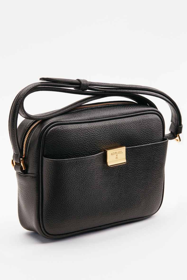 All Day leather crossbody bag, Brown, Patrizia Pepe
