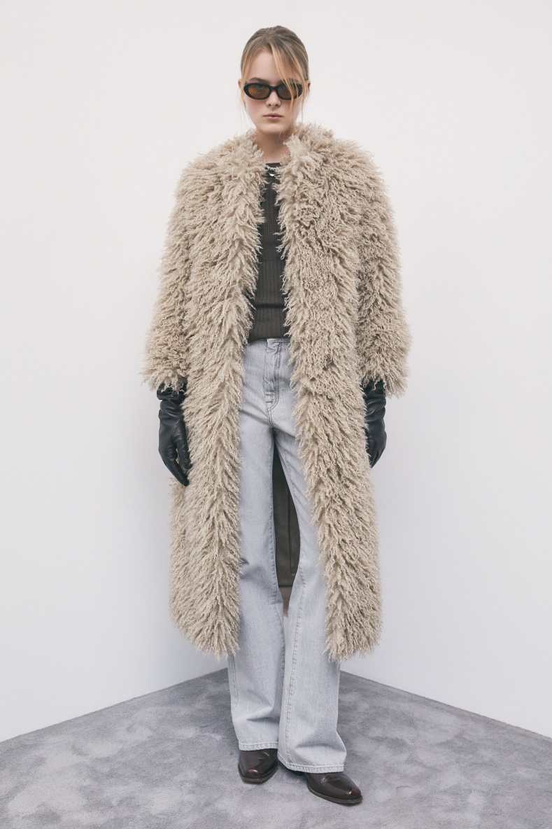 Cappotto morbido ricciolo, Marrone, Patrizia Pepe