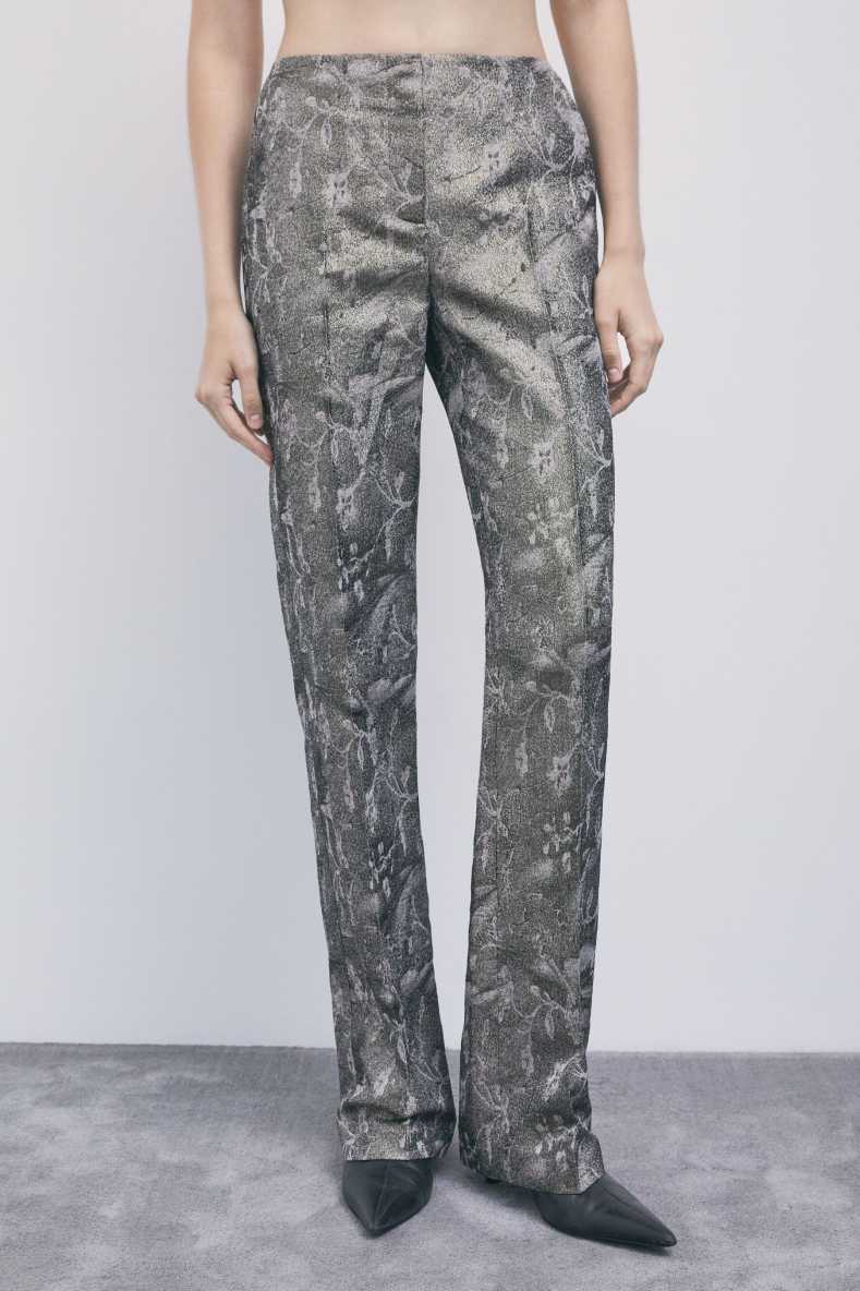 Jacquard Tailored Pants, Abstract Fantasy, Patrizia Pepe