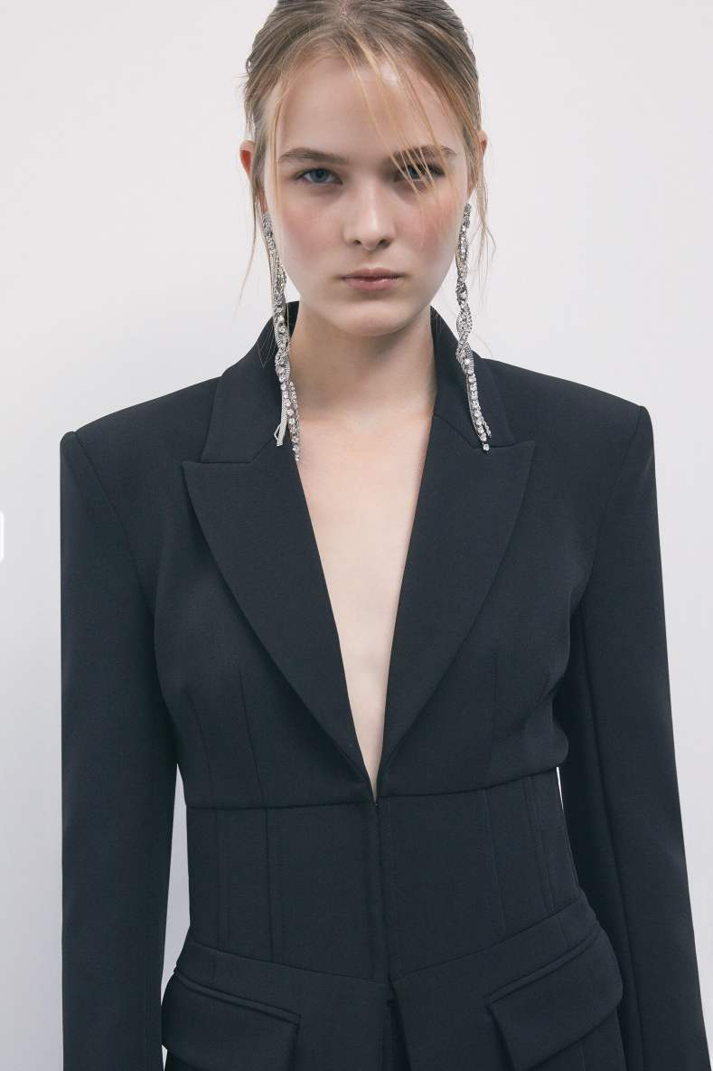 Corset Jacket, Black, Patrizia Pepe