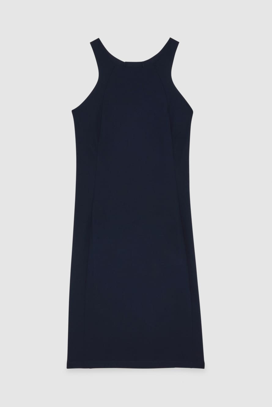 Vestido midi de tubo, Azul
