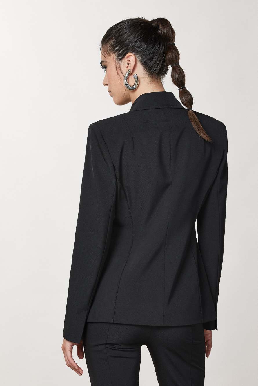 Blazer 1-button, Black, Patrizia Pepe