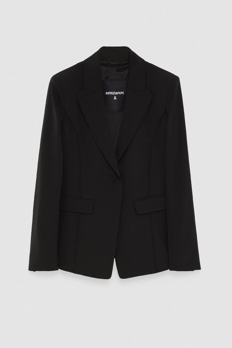Blazer 1-button, Black, Patrizia Pepe