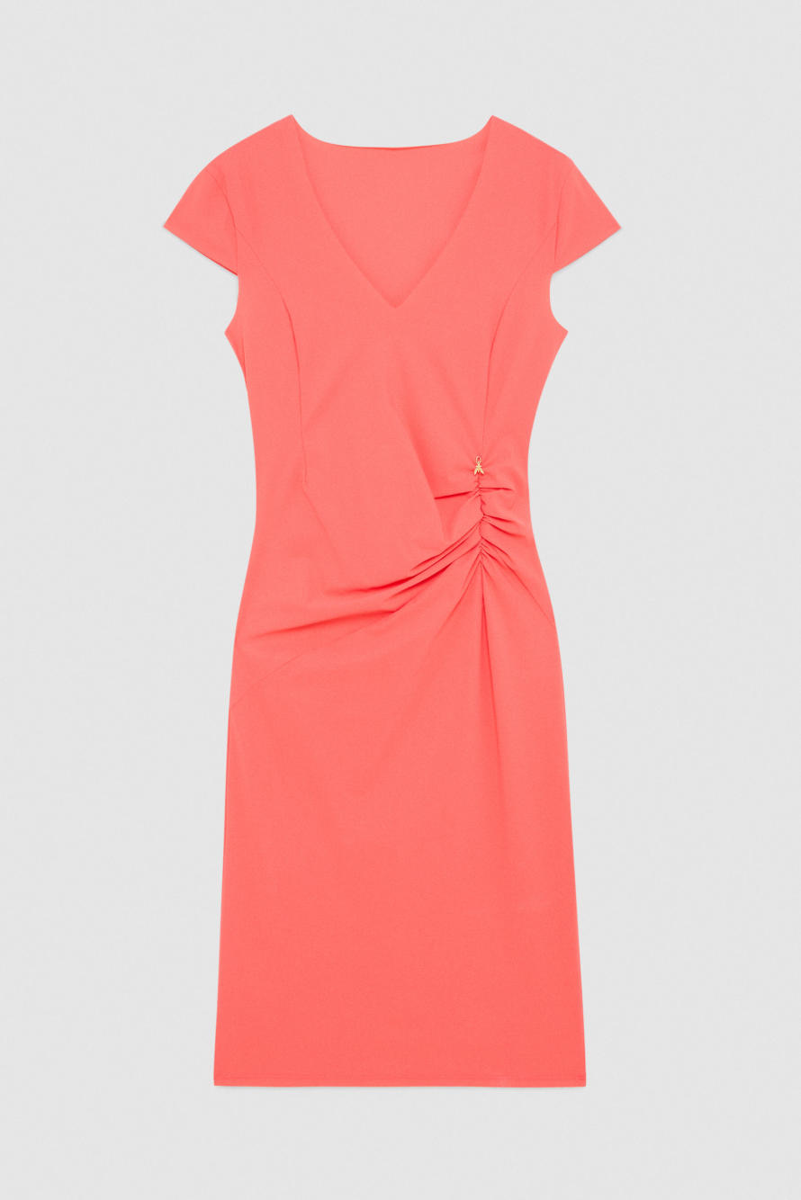 ESSENTIAL stretch jersey dress, Pink, Patrizia Pepe