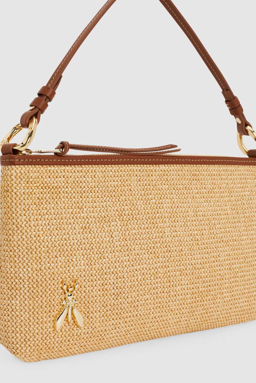 Summer Straw clutch, White, Patrizia Pepe
