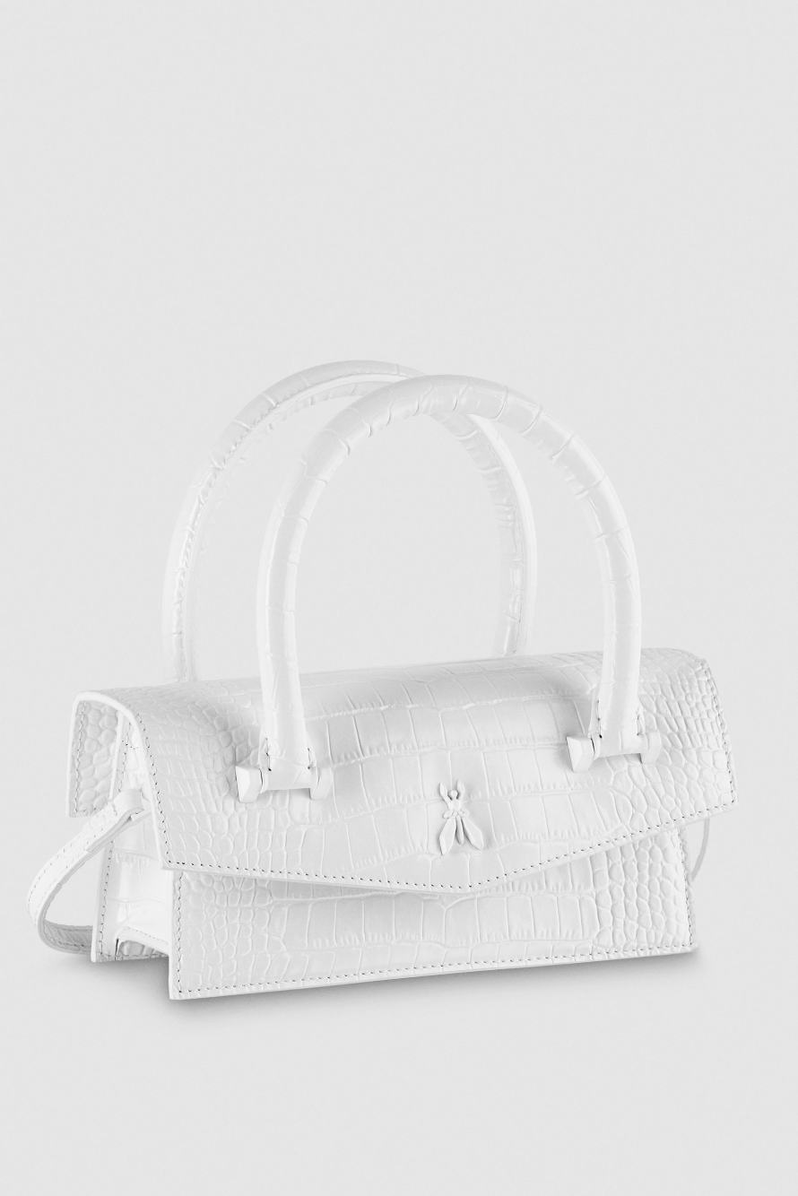 Fly Bamby Croco, White, Patrizia Pepe