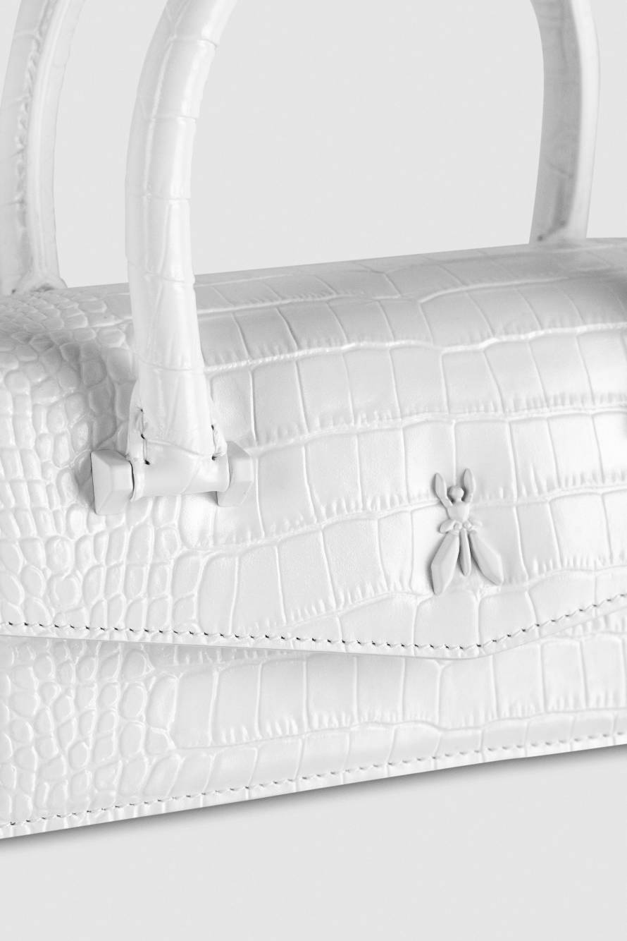Fly Bamby Croco, White, Patrizia Pepe