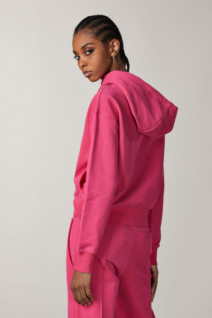 &ldquo;ESSENTIAL&rdquo; hoodie, Pink, Patrizia Pepe