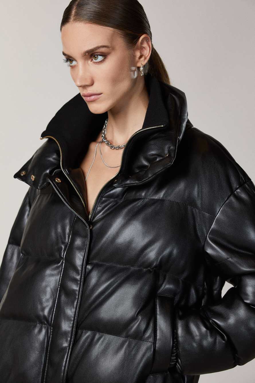 Puffy down jacket, Black, Patrizia Pepe