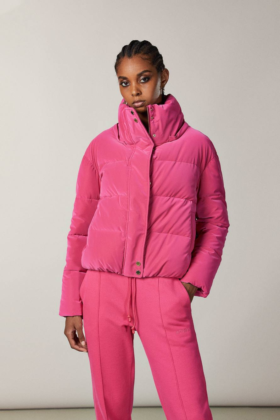 Short puffy down jacket, Pink, Patrizia Pepe