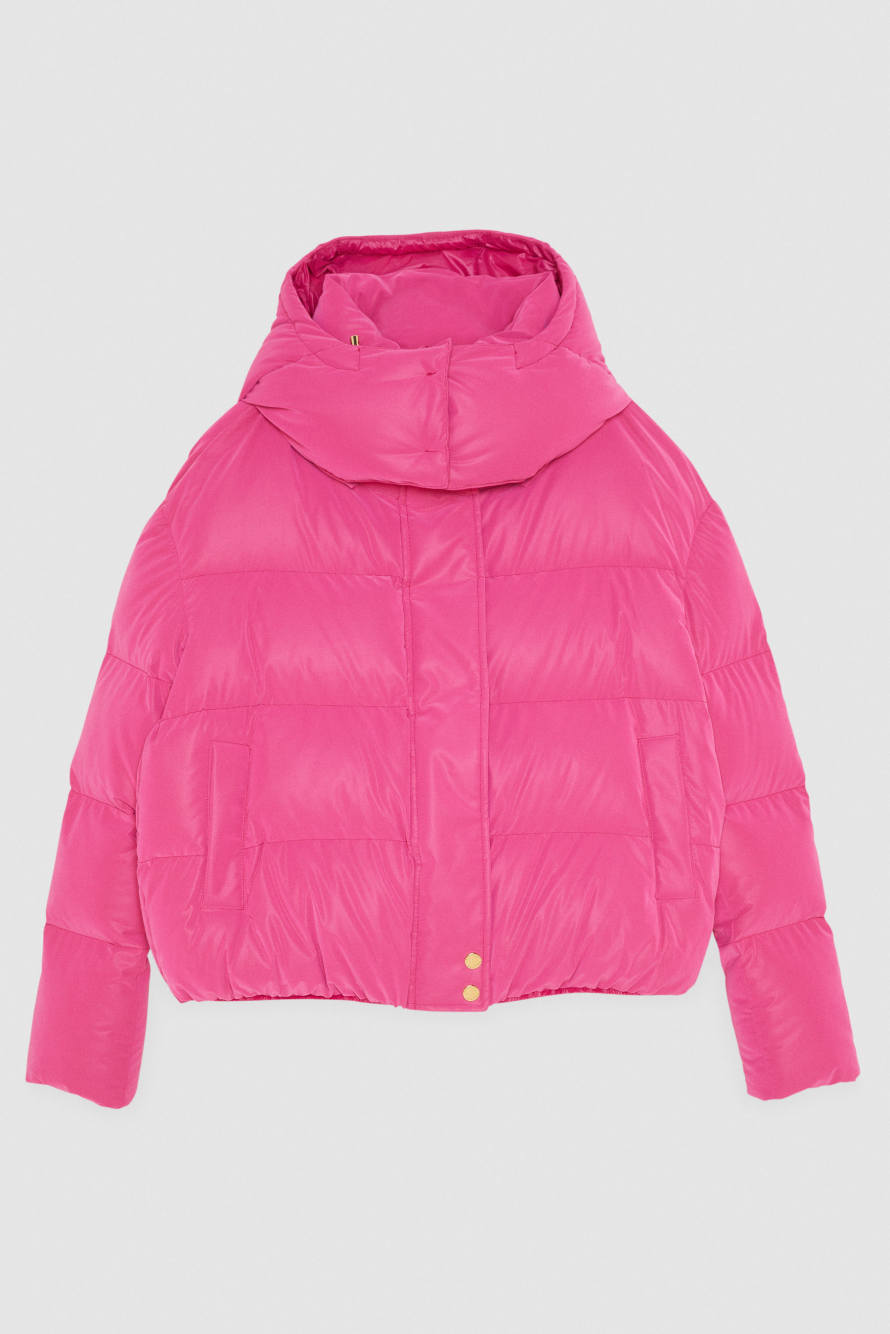 Short puffy down jacket, Pink, Patrizia Pepe