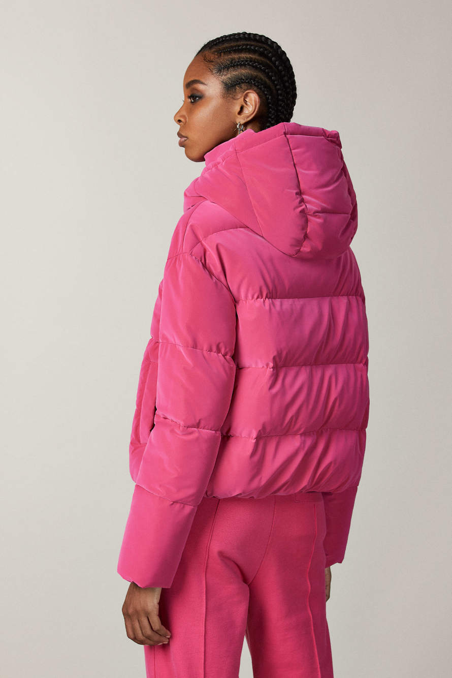 Short puffy down jacket, Pink, Patrizia Pepe