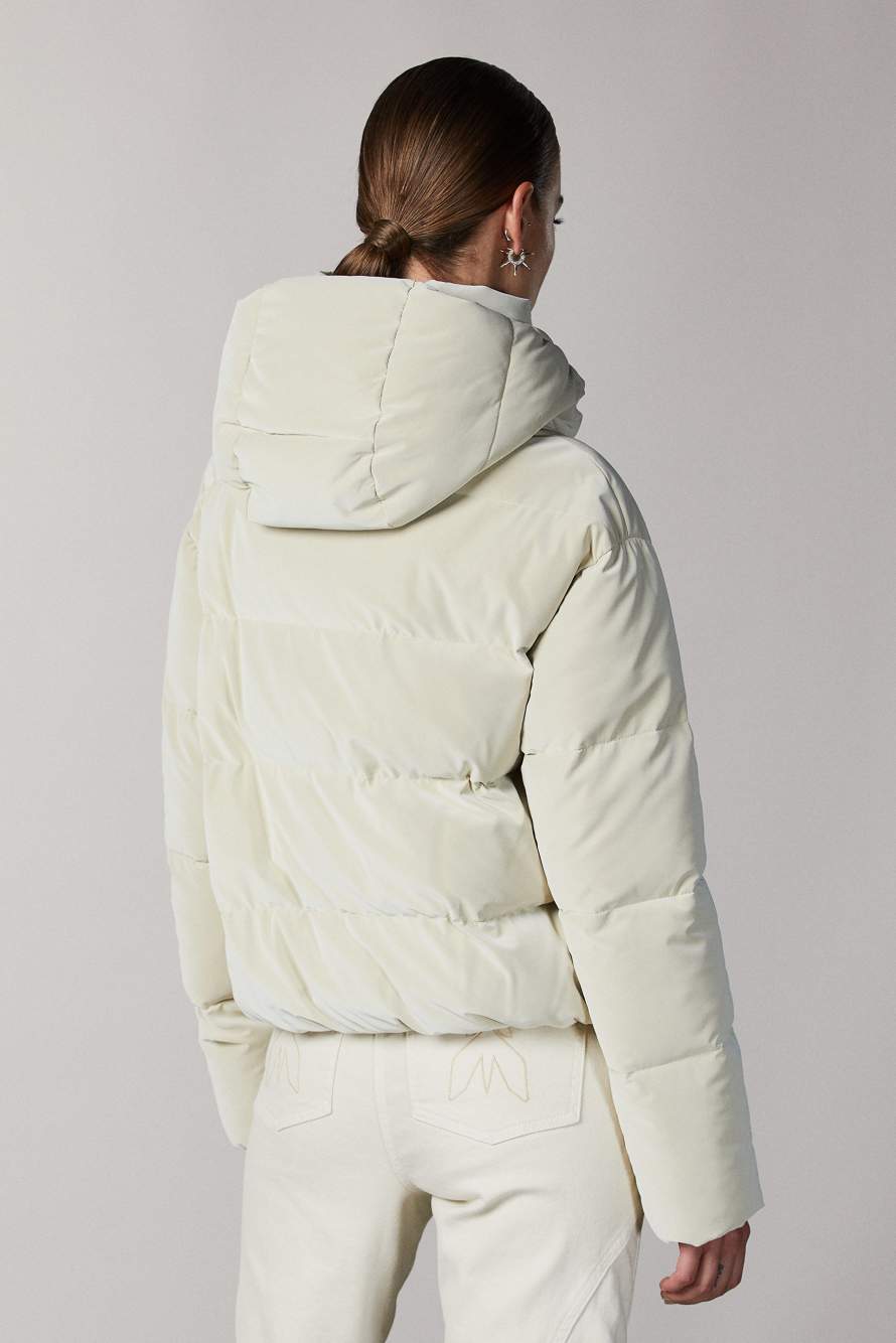 Short puffy down jacket, Beige, Patrizia Pepe