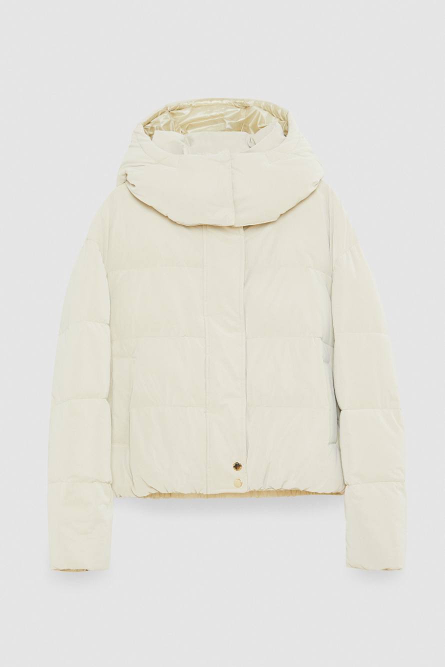 Short puffy down jacket, Beige, Patrizia Pepe