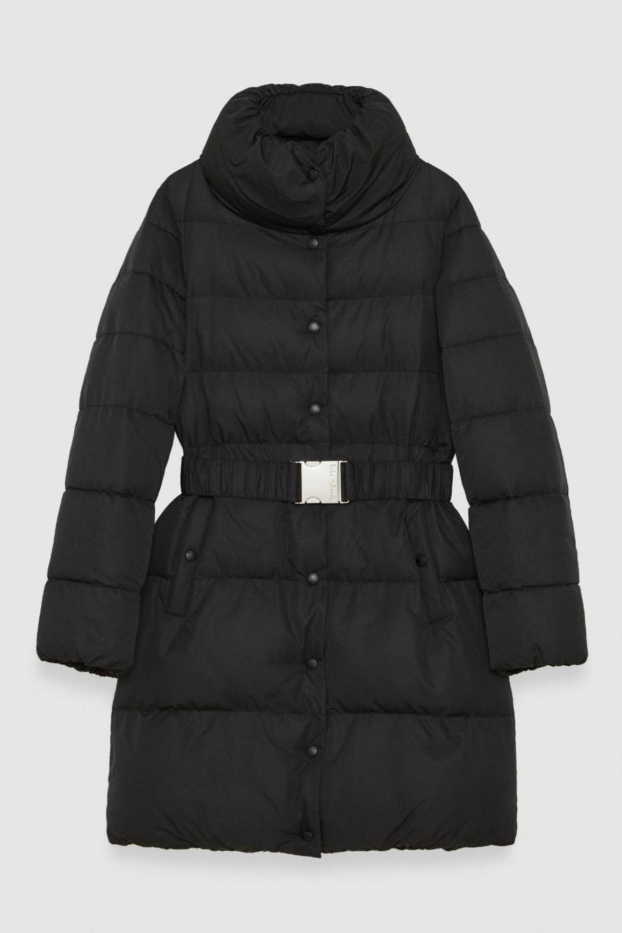 Down jacket with belt, Black, Patrizia Pepe