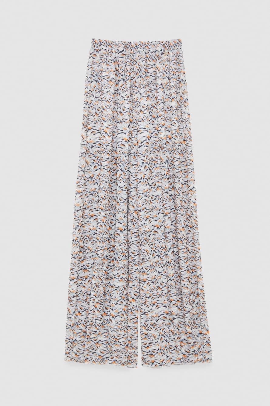 Print-adorned stretch tulle pants, Abstract Fantasy, Patrizia Pepe