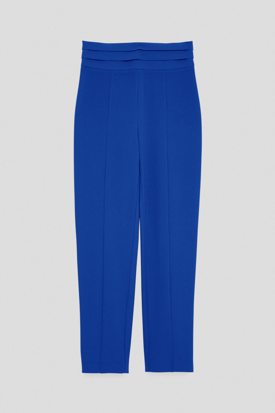 Tuxedo ankle grazer pants, Blue, Patrizia Pepe