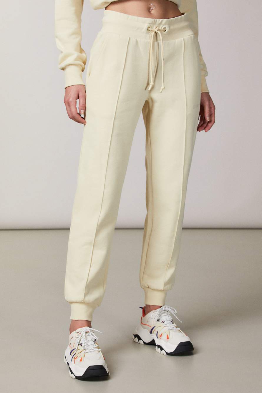 Spodnie z dzianiny dresowej "ESSENTIAL", Beżowy, Patrizia Pepe
