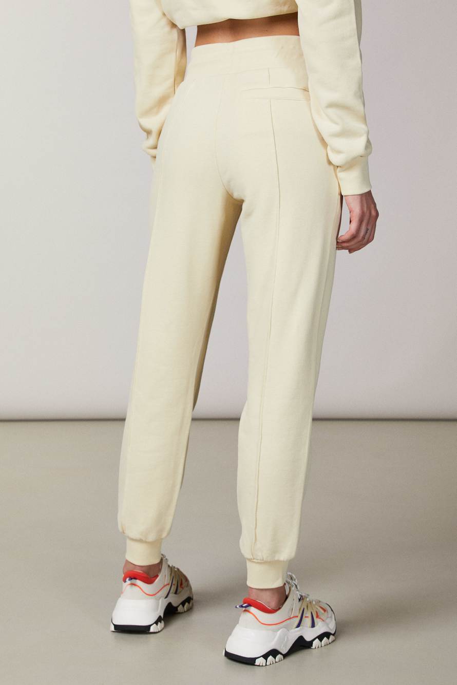 Spodnie z dzianiny dresowej "ESSENTIAL", Beżowy, Patrizia Pepe