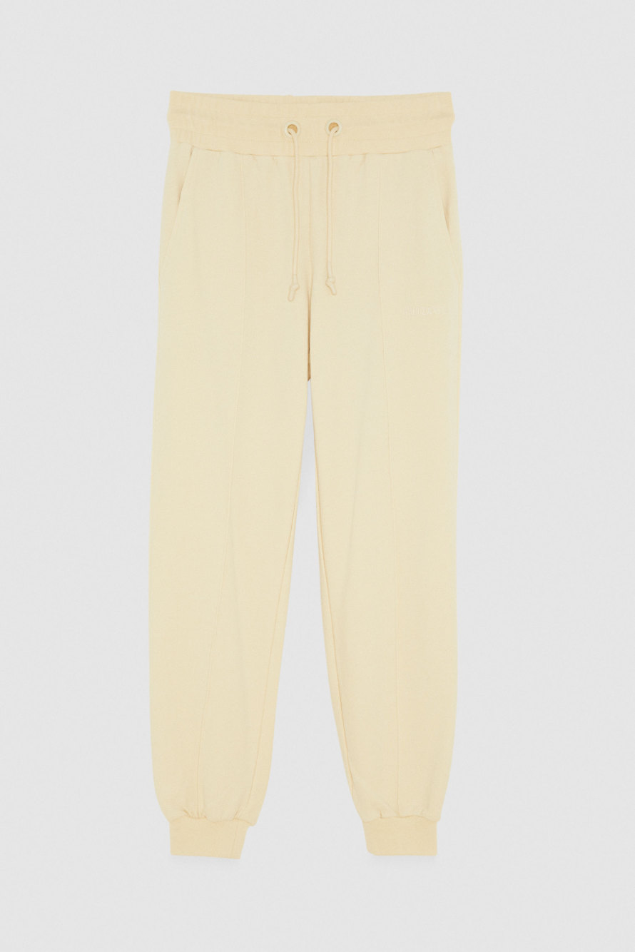 Spodnie z dzianiny dresowej "ESSENTIAL", Beżowy, Patrizia Pepe