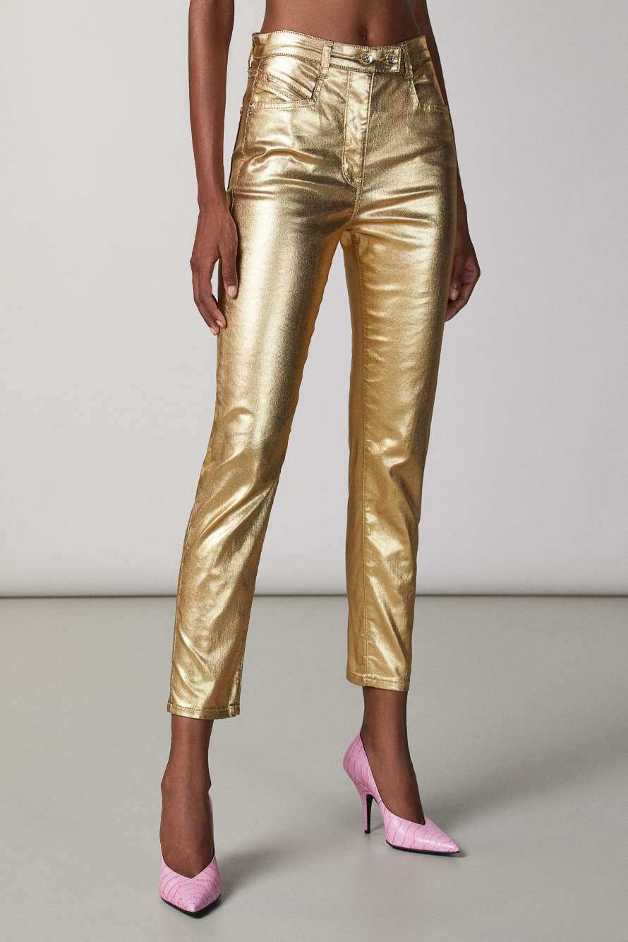 Goldfarbene Hose, Gold, Patrizia Pepe