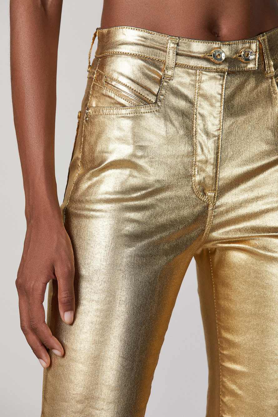 Goldfarbene Hose, Gold, Patrizia Pepe