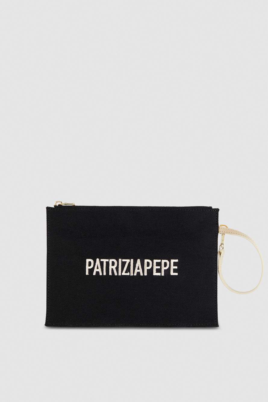 Pochette Patrizia Pepe, Schwarz, Patrizia Pepe