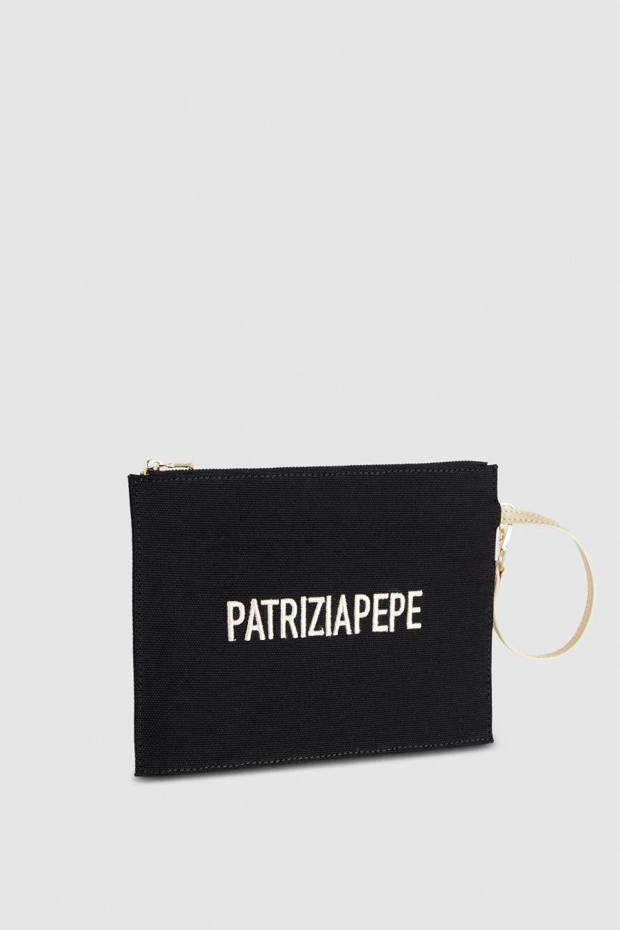 Pochette Patrizia Pepe, Schwarz, Patrizia Pepe