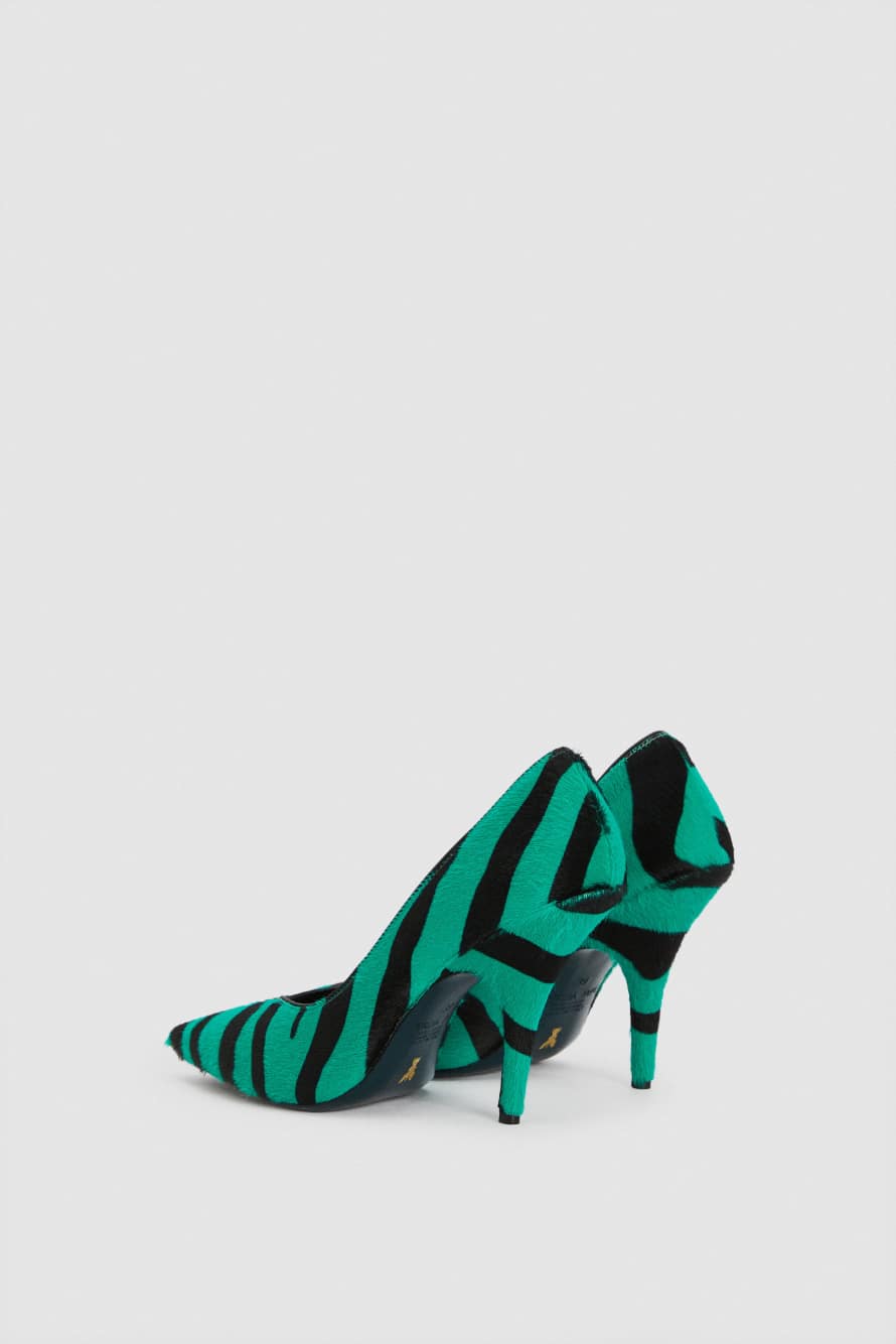 Pumps mit 10-cm-Absatz, Gr&uuml;n, Patrizia Pepe