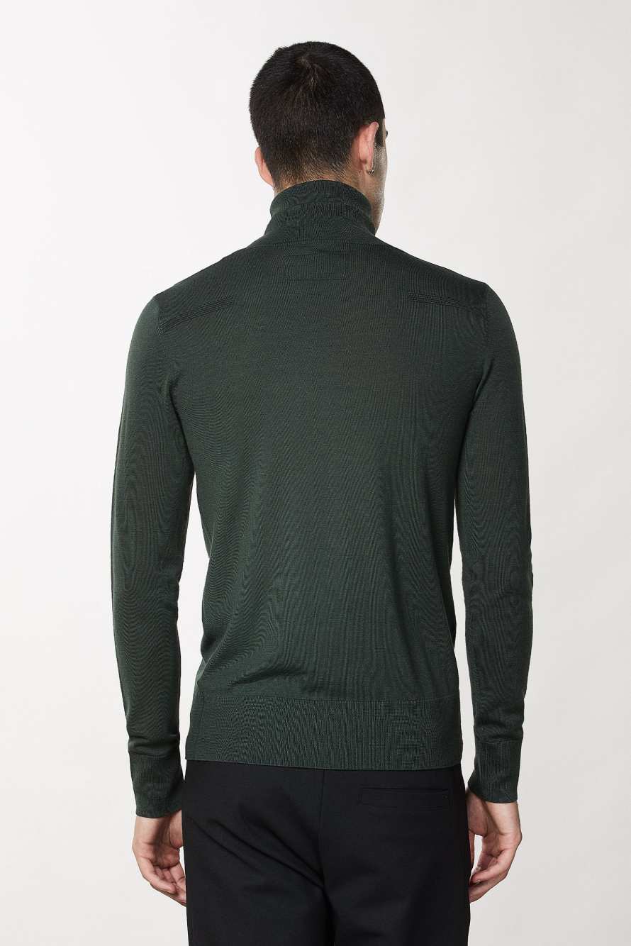 Pure wool turtleneck sweater, Green, Patrizia Pepe