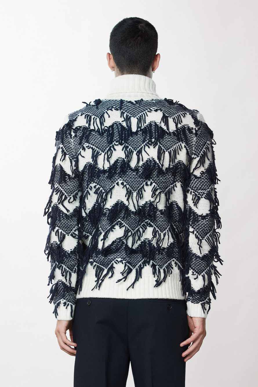 Wool blend turtleneck sweater, White, Patrizia Pepe