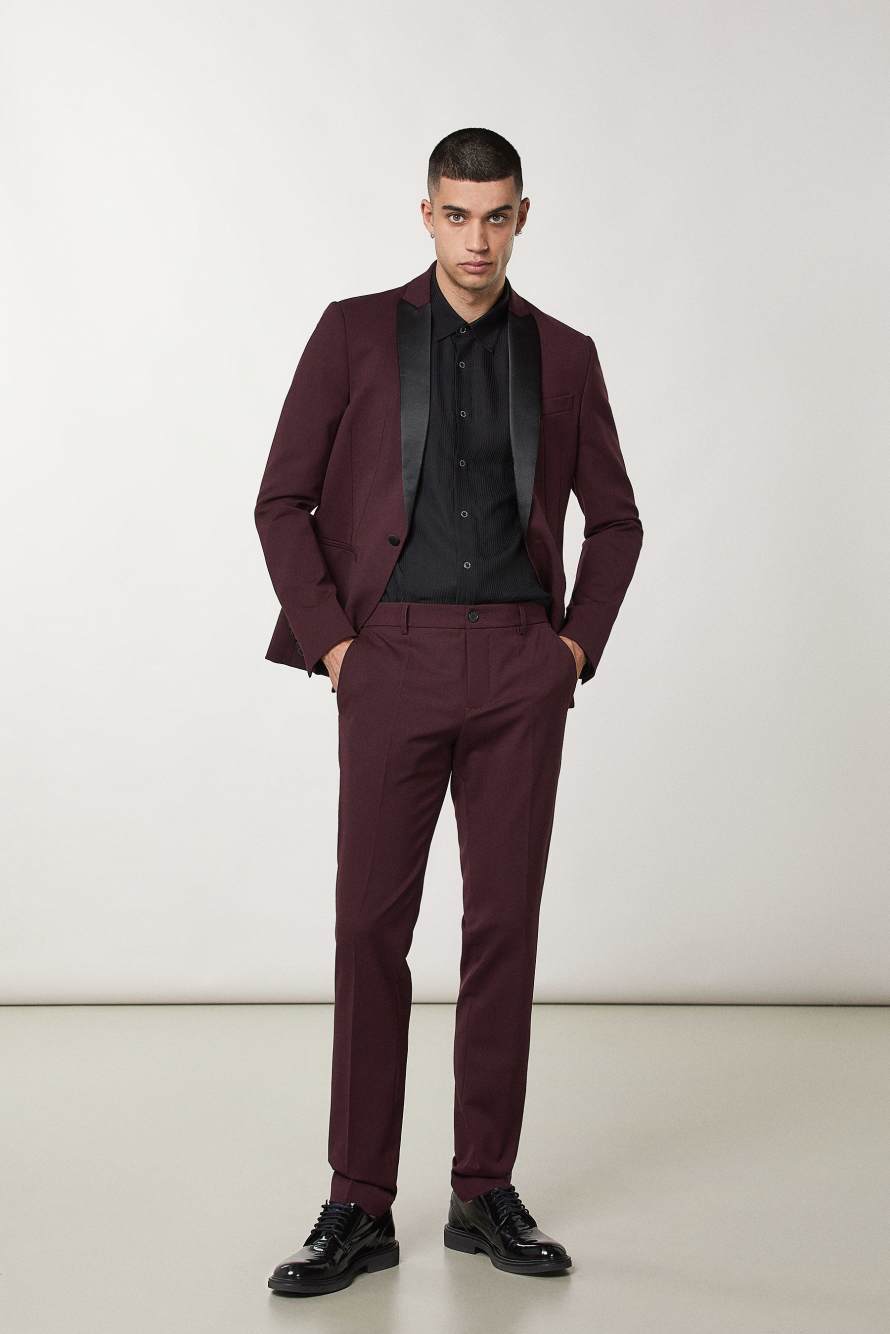 Classic gabardine pants, Purple, Patrizia Pepe