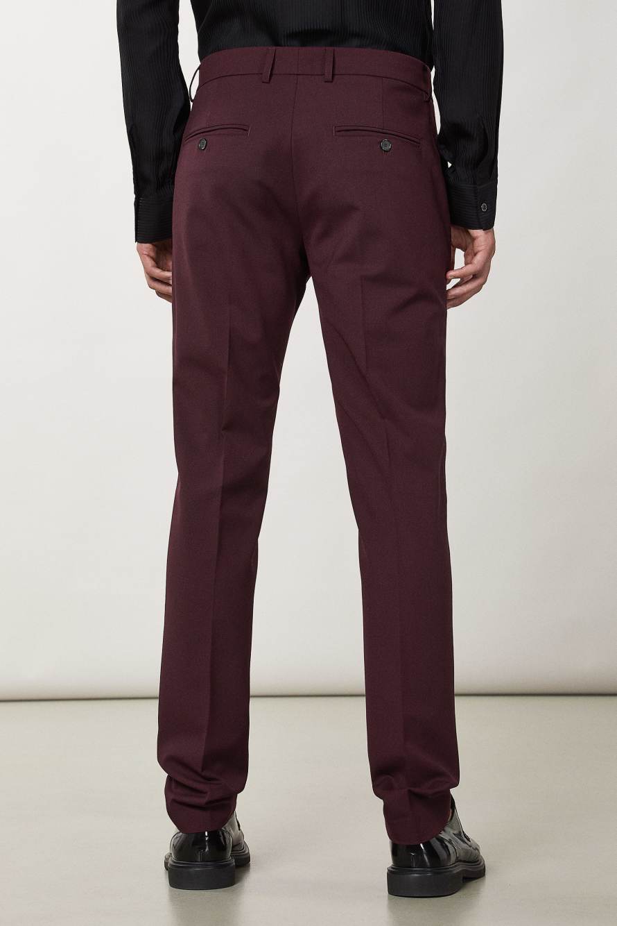 Classic gabardine pants, Purple, Patrizia Pepe