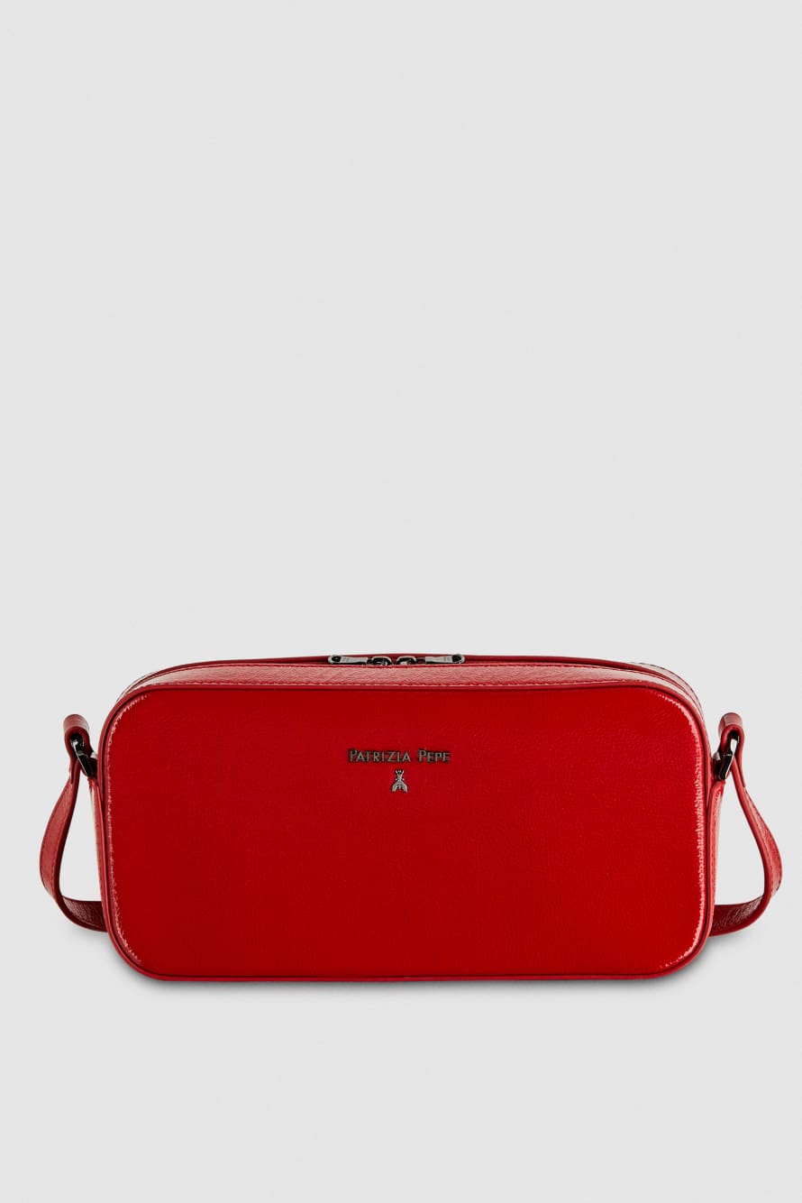 Red mini crossbody bag with zip | Patrizia Pepe