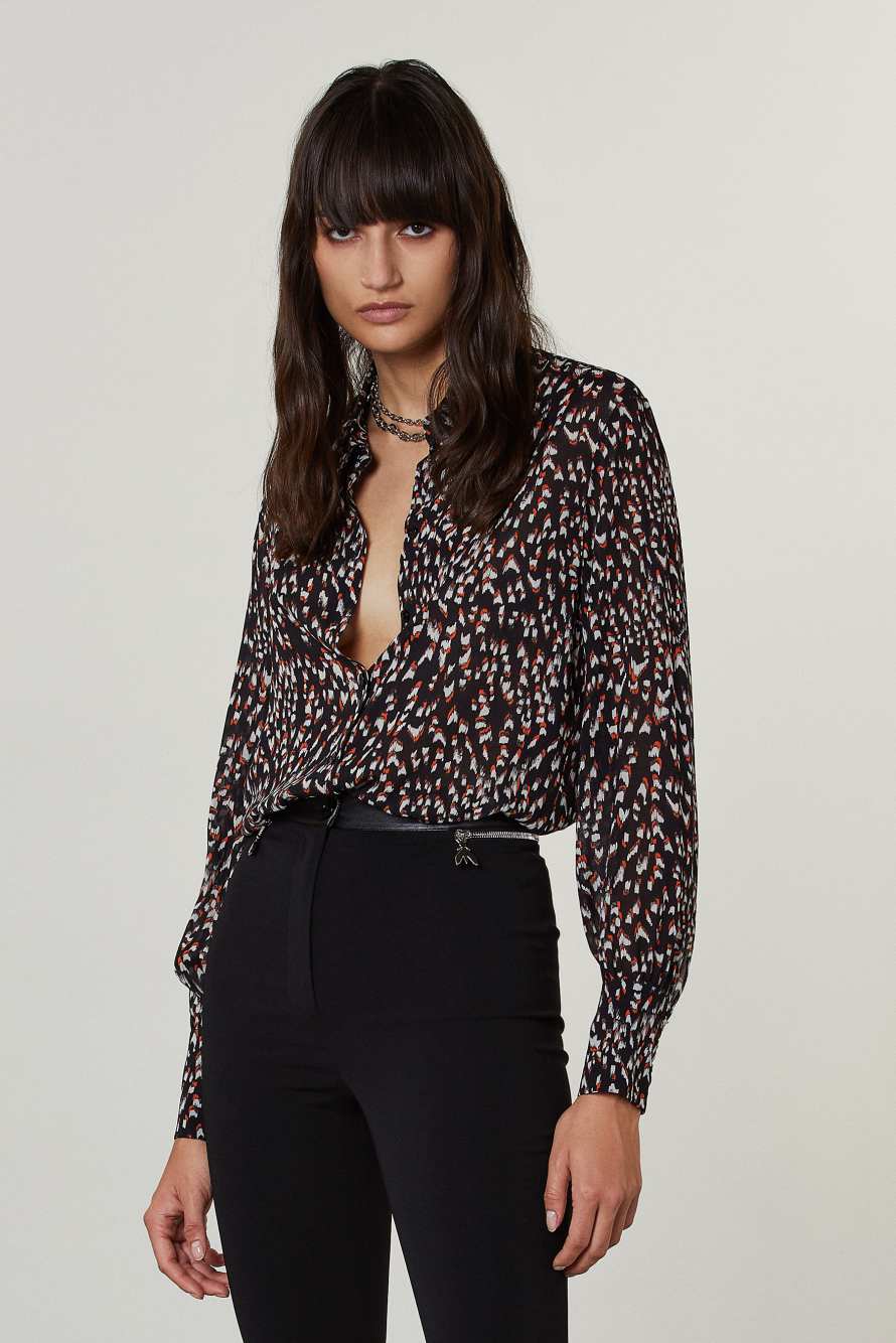 Camicia Maschile, Nero, Patrizia Pepe