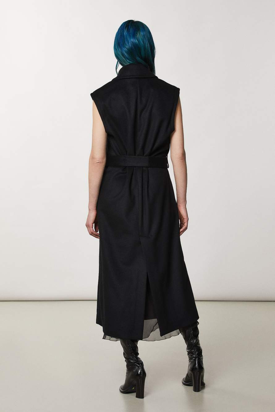 Zweireihige Weste, Schwarz, Patrizia Pepe